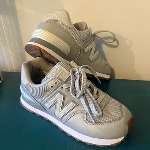 New Balance 574 Grey Silver Sparkle